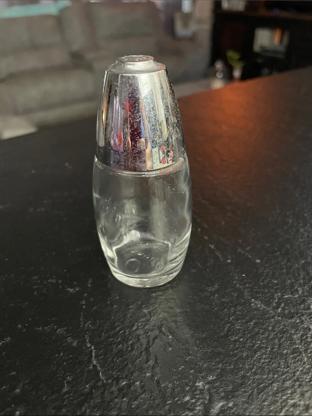 Gemco Vintage Classic Clear Glass Salt or Pepper Shaker with Silver Cap